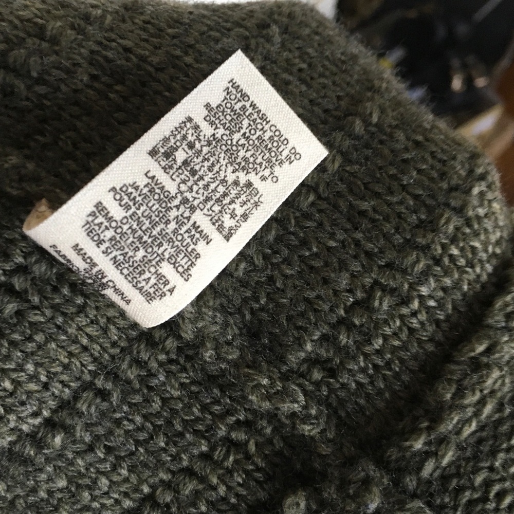 THE GREAT. Textured Dark Green Cardigan - Picture 6 of 7